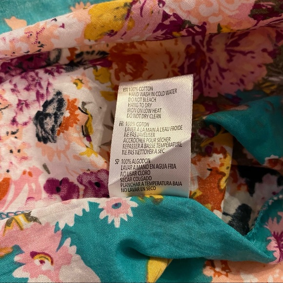 Floral cotton A-line dress - Picture 4 of 5